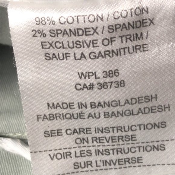 LIKE NEW HAGGAR GRAY/GREEN COTTON CROP 10/30x26 😎 - Picture 6 of 15